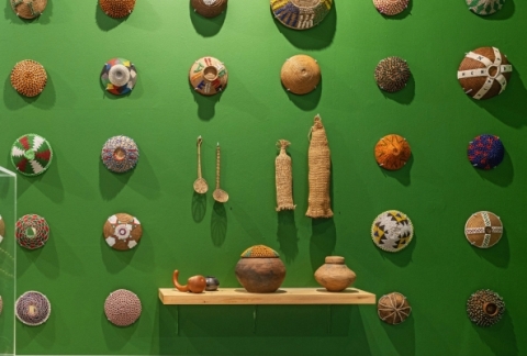 Part of the unique collection of beer pot covers